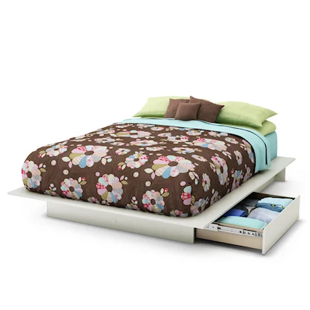 Twin Platform Bed with Drawer